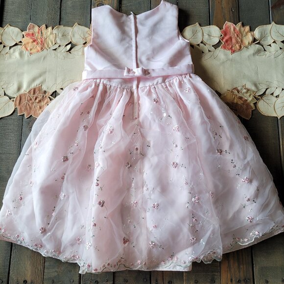 Girls Pink Special Occasion Dress - Picture 4 of 6